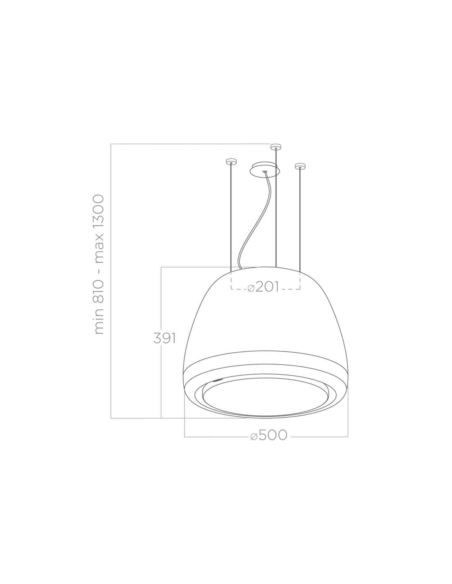 Okap Elica EDITH-ALTAIR WH/50
