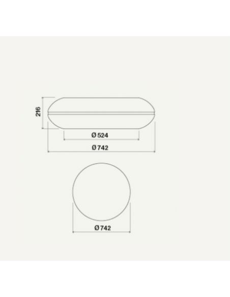 Okap Falmec Loop Circle.Tech Isola 74 biały