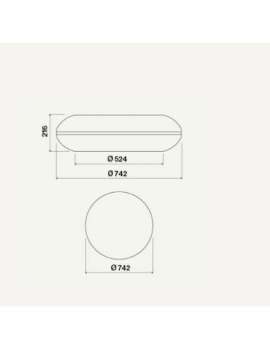 Okap Falmec Loop Circle.Tech Isola 74 gunmetal