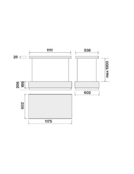 Okap Falmec Levante Circle.Tech Isola 120 biały