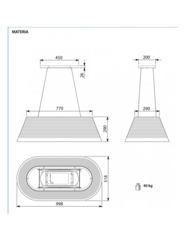 Okap Falmec Materia Circle.Tech Isola 100 betonowy