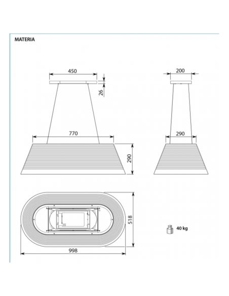 Okap Falmec Materia Circle.Tech Isola 100 betonowy