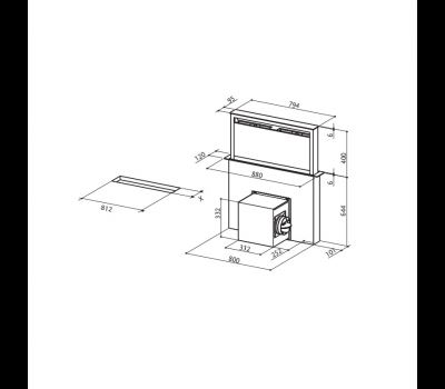 Okap Faber FABULA EVO+ BK 90