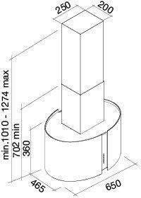 Okap Falmec Manhattan Isola 65