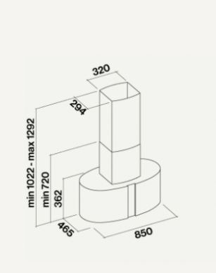 Okap Falmec Pharo Isola 85