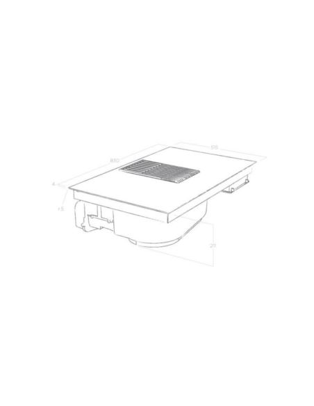 Płyta zin.z okap. Elica NIKOLATESLA LIBRA WH/A/83