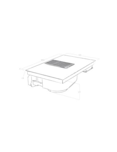 Płyta zin.z okap. Elica NIKOLATESLA LIBRA WH/F/83