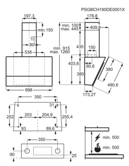 Okap Electrolux LFV619K