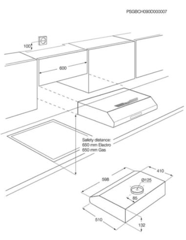 Okap Electrolux LFU216X