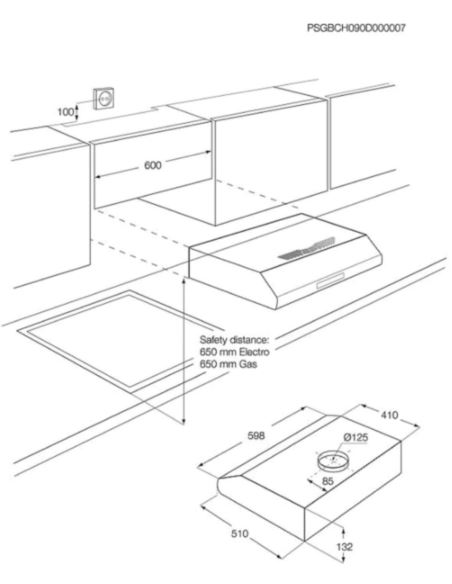 Okap Electrolux LFU216X