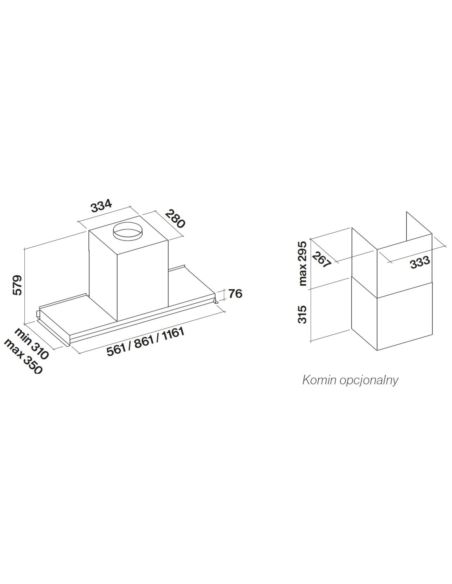 Okap Falmec Virgola NRS 90 800m3/h