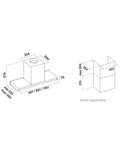 Okap Falmec Virgola NRS 60 800m3/h