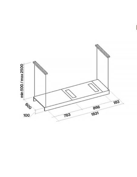 Okap Falmec Light Isola 180