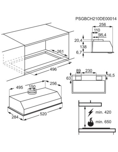 Okap Electrolux LFG235S