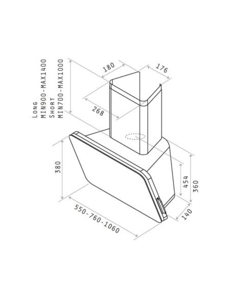 Okap Elica TIFFANY BL/F/110
