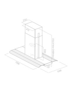 Okap Elica SERENDIPITY ISLAND IX/A/120x60 2