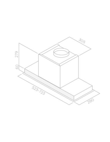 Okap Elica HIDDEN 2.0 IXGL/A/60