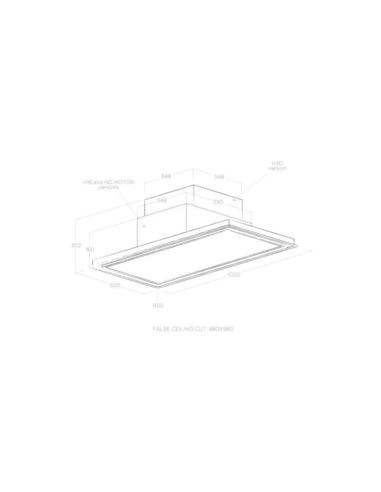 Okap Elica SKYDOME H30 A/100 (30 cm wysokość)