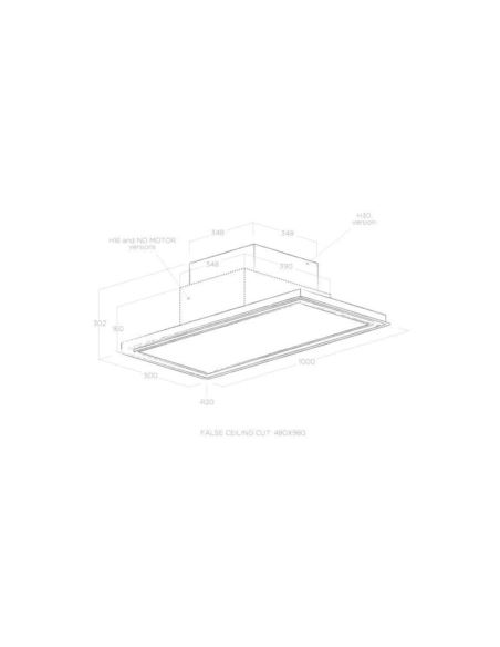 Okap Elica SKYDOME H30 A/100 (30 cm wysokość)