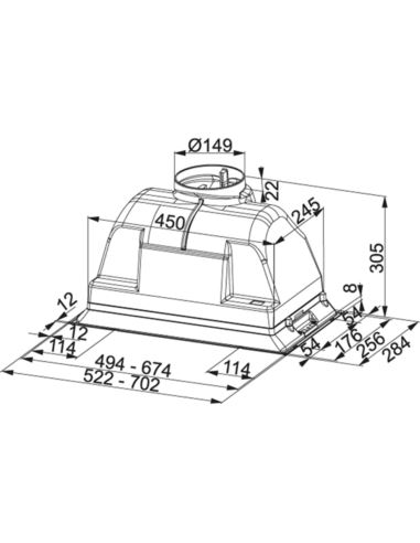 Okap Franke FBI 702-H XS Stal Szlachetna