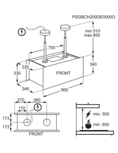 Okap Electrolux KFIA19R