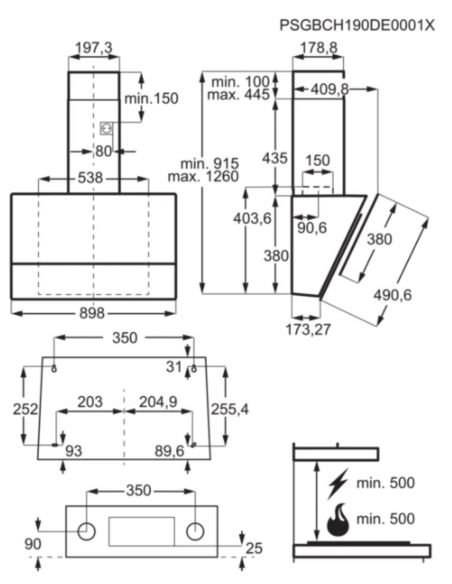 Okap Electrolux LFV619R
