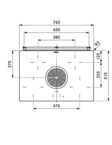 Płyta ceramiczna z okapem BORA BHU