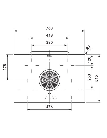 Płyta ceramiczna z okapem BORA BHA