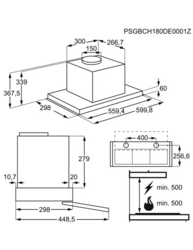 Okap Electrolux LFP536X