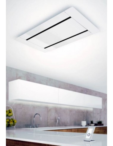 Okap Galvamet Edge 100/F Vetro/White