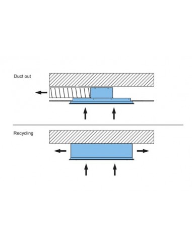 Okap Galvamet Edge 100/F Vetro/White