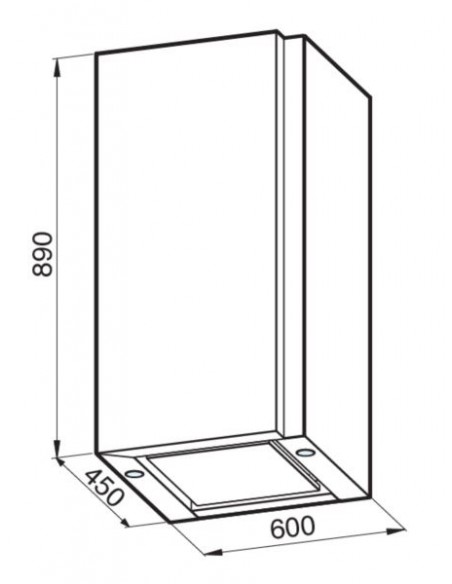 Okap Galvamet Frame 60/A Inox/