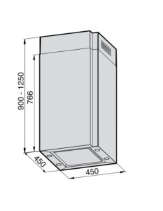 Okap Galvamet Keep 45x45 Inox/ 2