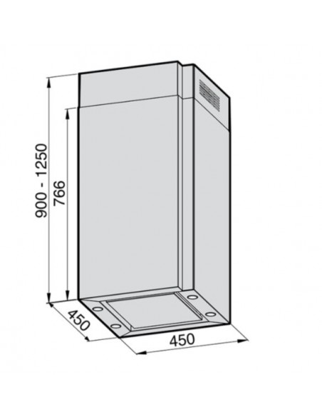 Okap Galvamet Keep 45x45 Inox/