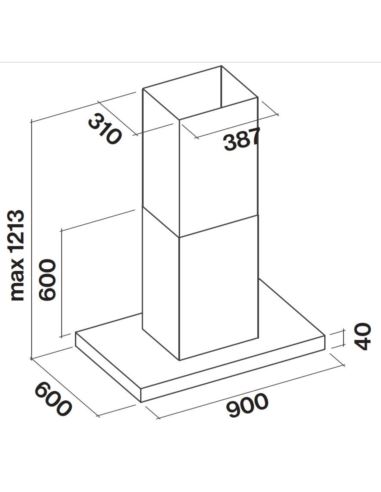 Okap Falmec Lumen NRS Isola 90