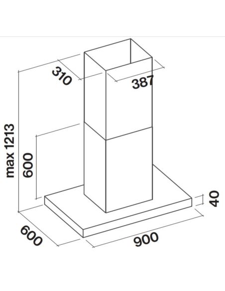 Okap Falmec Lumen NRS Isola 90