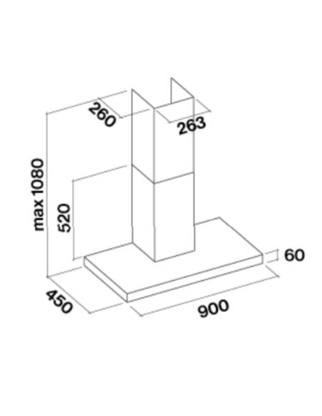 Okap Falmec Mercurio Evo 90