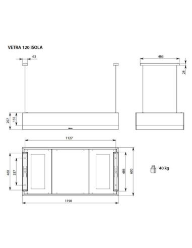 Okap Falmec Vetra Circle.Tech Isola 120 inox