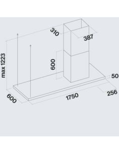 Okap Falmec Lumen NRS Isola 175 Prawy 2