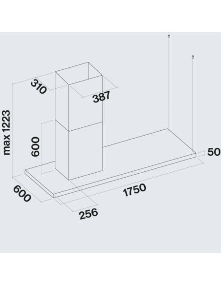Okap Falmec Lumen NRS Isola 175 Lewy