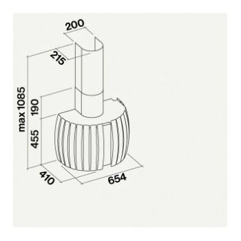 Okap Falmec Prestige 65 biały