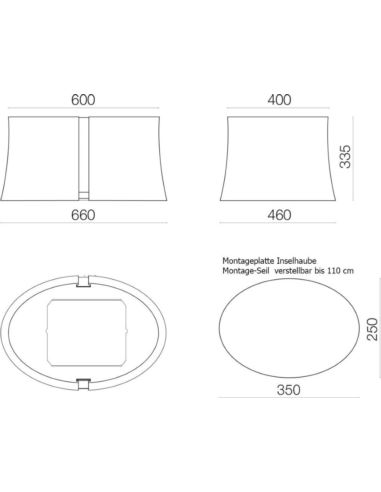 Okap Falmec Zephiro E.ion Isola 67 biały