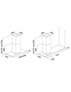 Okap Falmec Zenith NRS Isola 90 2