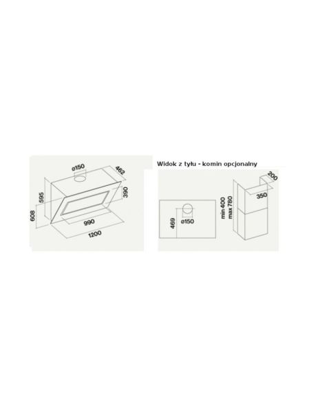 Okap Falmec Quasar 120 biały