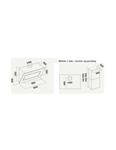 Okap Falmec Quasar 120 czarny