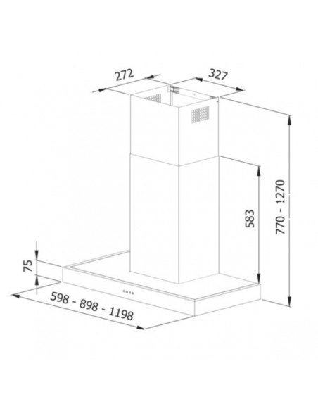 Okap Galvamet Neptune EVO 120/A