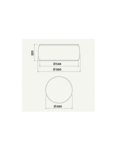 Okap Falmec Soffio Circle.Tech Isola 58 biały mat