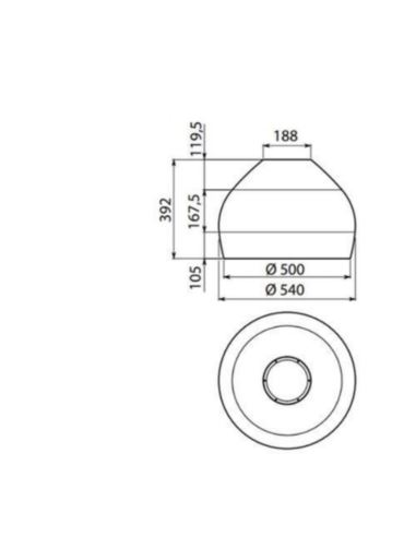 Okap Falmec Sophie Circle.Tech Isola 54 biały