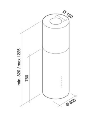 Okap Falmec Polar Oro Isola 35
