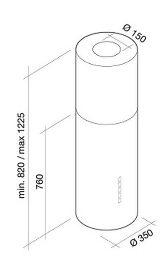 Okap Falmec Polar Oro Isola 35